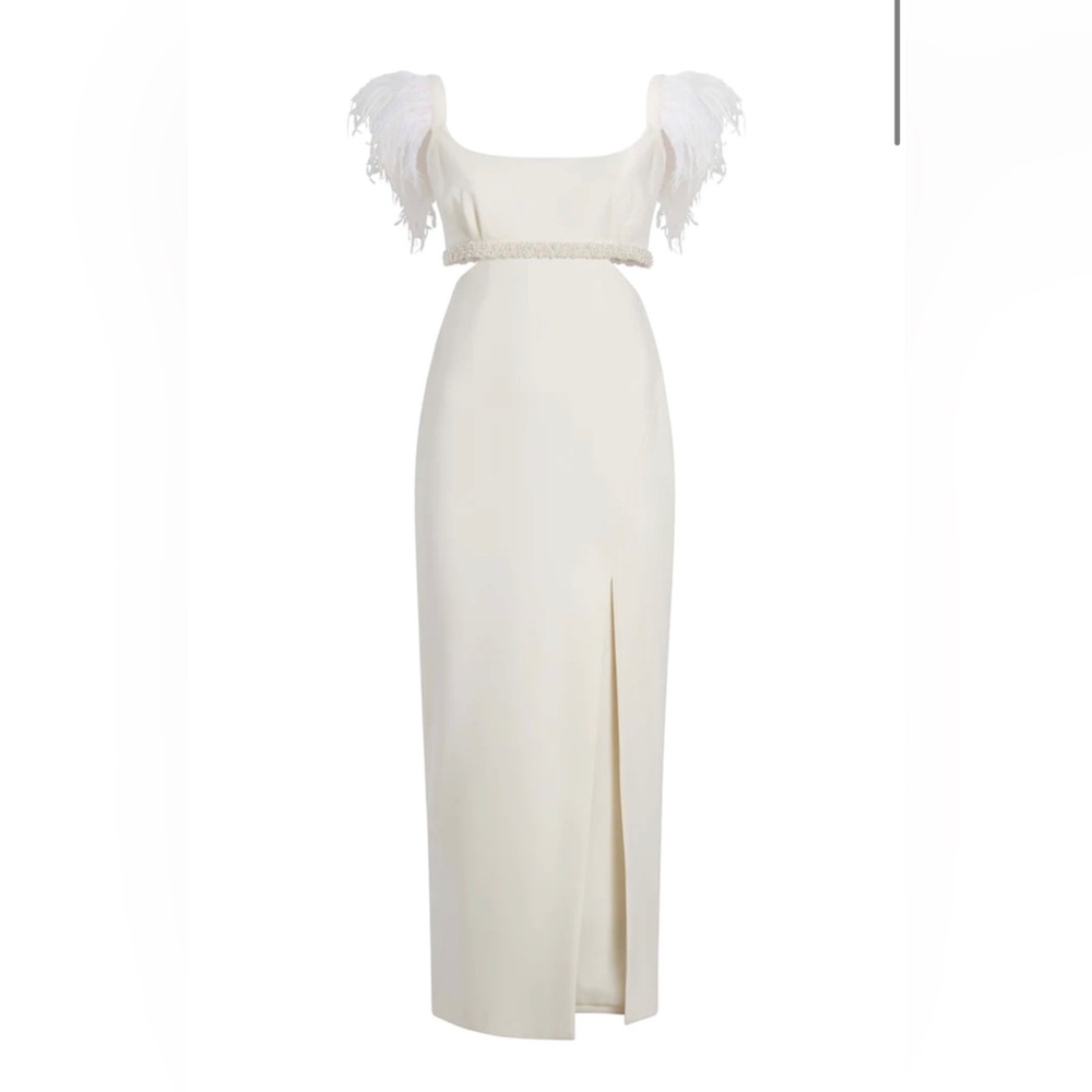 NWOT Likely Taliah Midi Gown White Size 0 - Picture 8 of 17